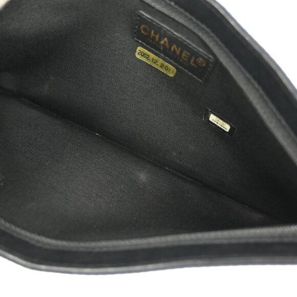 Chanel Navy Canvas Icon Chain Handbag 115784 - Picture 8 of 9